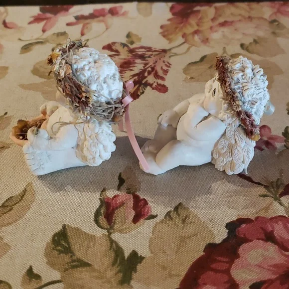 DREAMSICLES Angel / Cherub - Heart Basket / Thinking of You - Lot of 2 - VTG - Picture 6 of 8